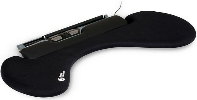 Maus BakkerElkhuizen Ergoslider+ Central, 1600 DPI, me kabllo, i zi