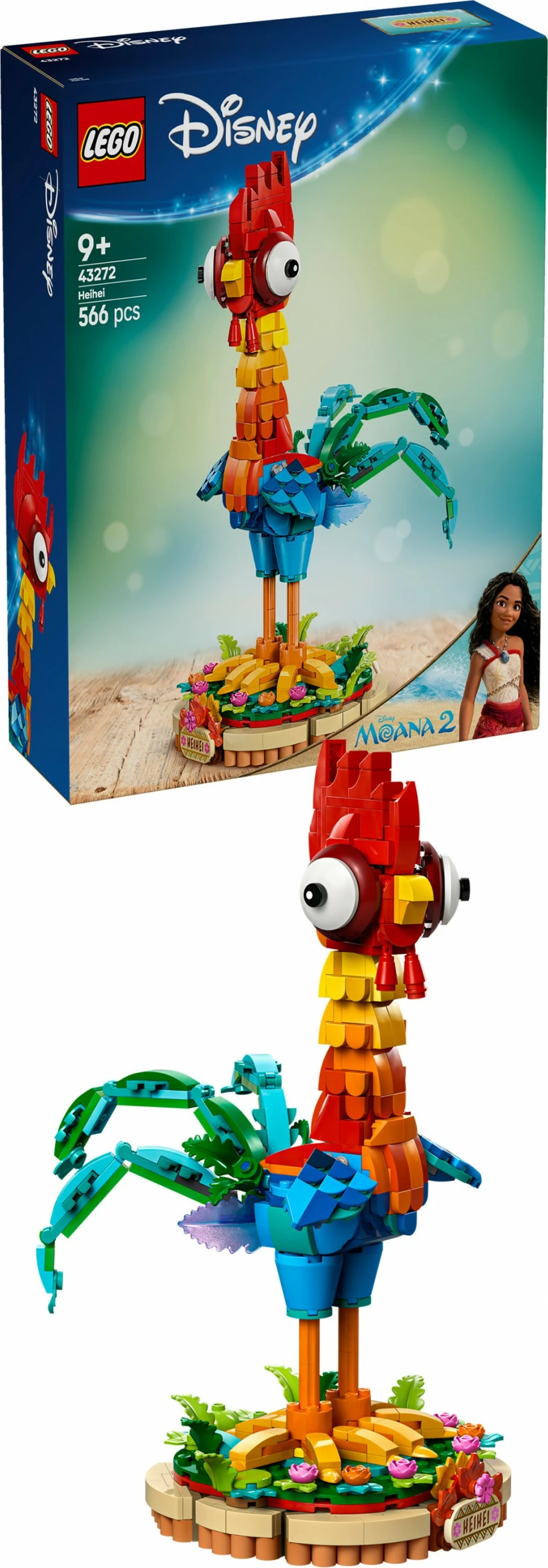 Set ndërtimi LEGO Heihei, 566 pjesë, plastikë, shumëngjyrësh