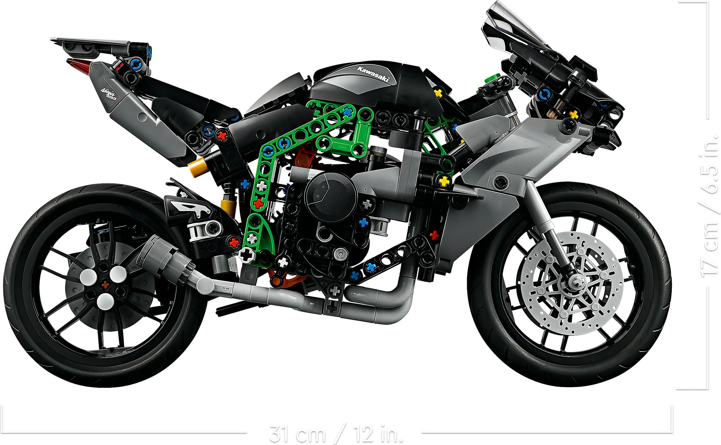 Set ndërtimi LEGO Technic Kawasaki Ninja H2R, 643 pjesë, shumëngjyrësh