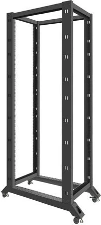 Kasë serveri Lanberg OR01-6042-B, 42U, 600x1000 mm, Çelik, E zezë
