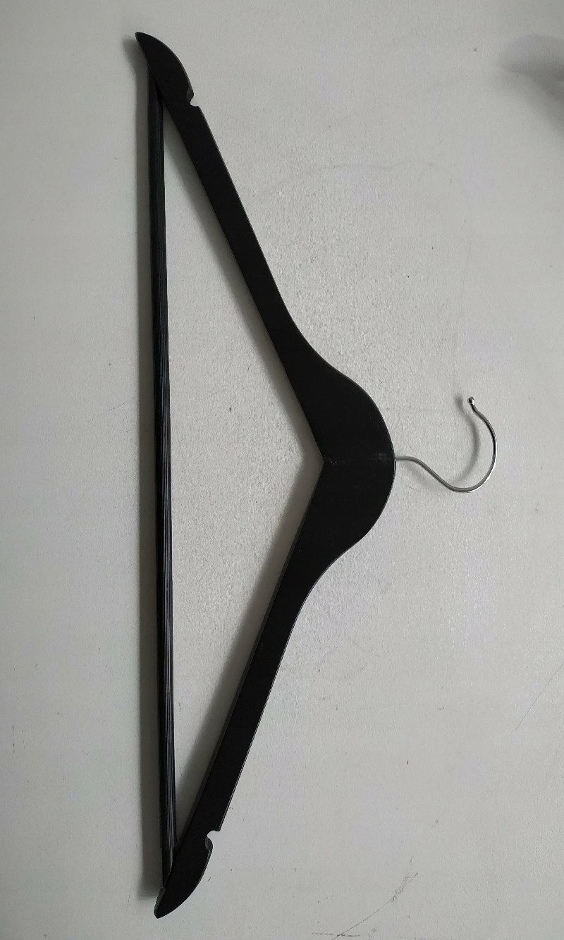 Varëse rrobash druri Songmics CRW02B-20, grep 360°, shufër kundër rrëshqitjes, 5 kg, set 20 copë, e zezë