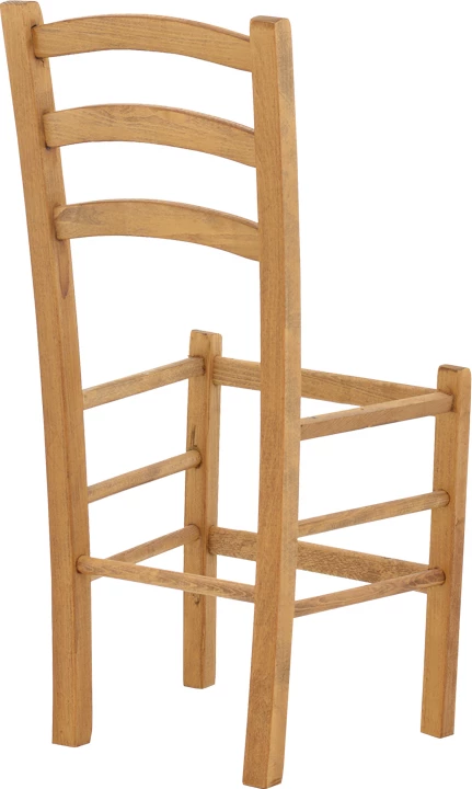 Karrige për kafene Paros dru ahu ngjyrë arre 41x42x92cm