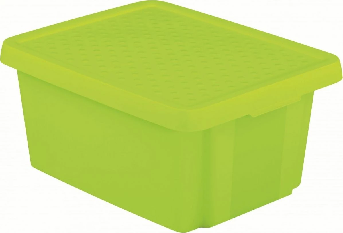 Kontejner ruajtës Curver Essentials 225386 16L me kapak, jeshile