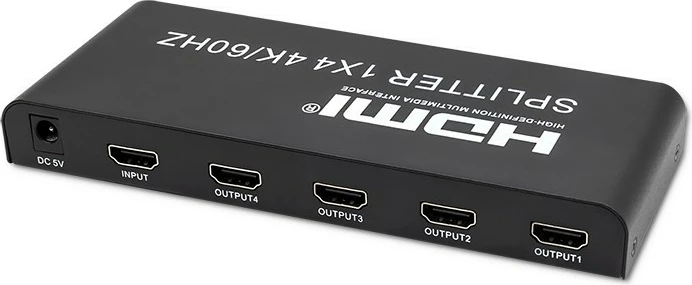Splitter HDMI Qoltec 51799, 1x4, 4K/60Hz, i zi