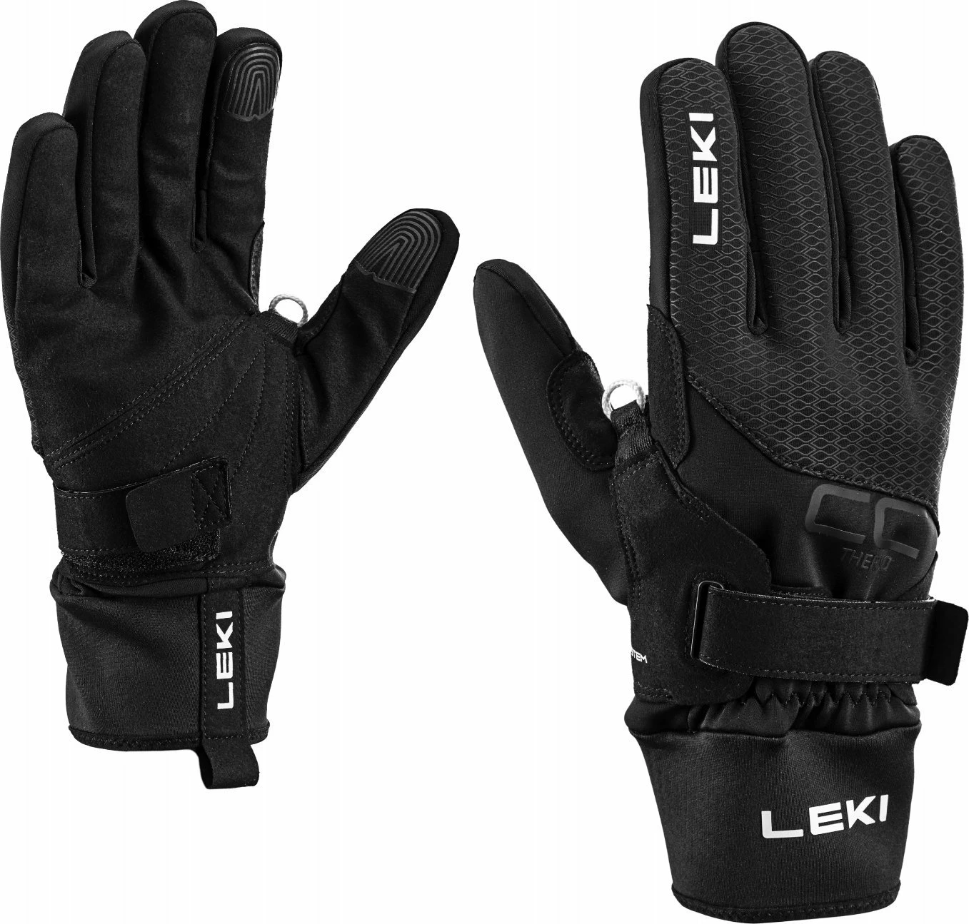 Doreza skijimi nordik Leki CC Thermo Shark 7.0, nr. 7, të zeza