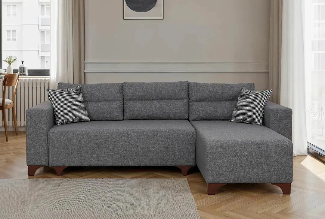 Kënd-sofë krevati Tloft Mini, ngjyrë gri, Atelier del Sofa