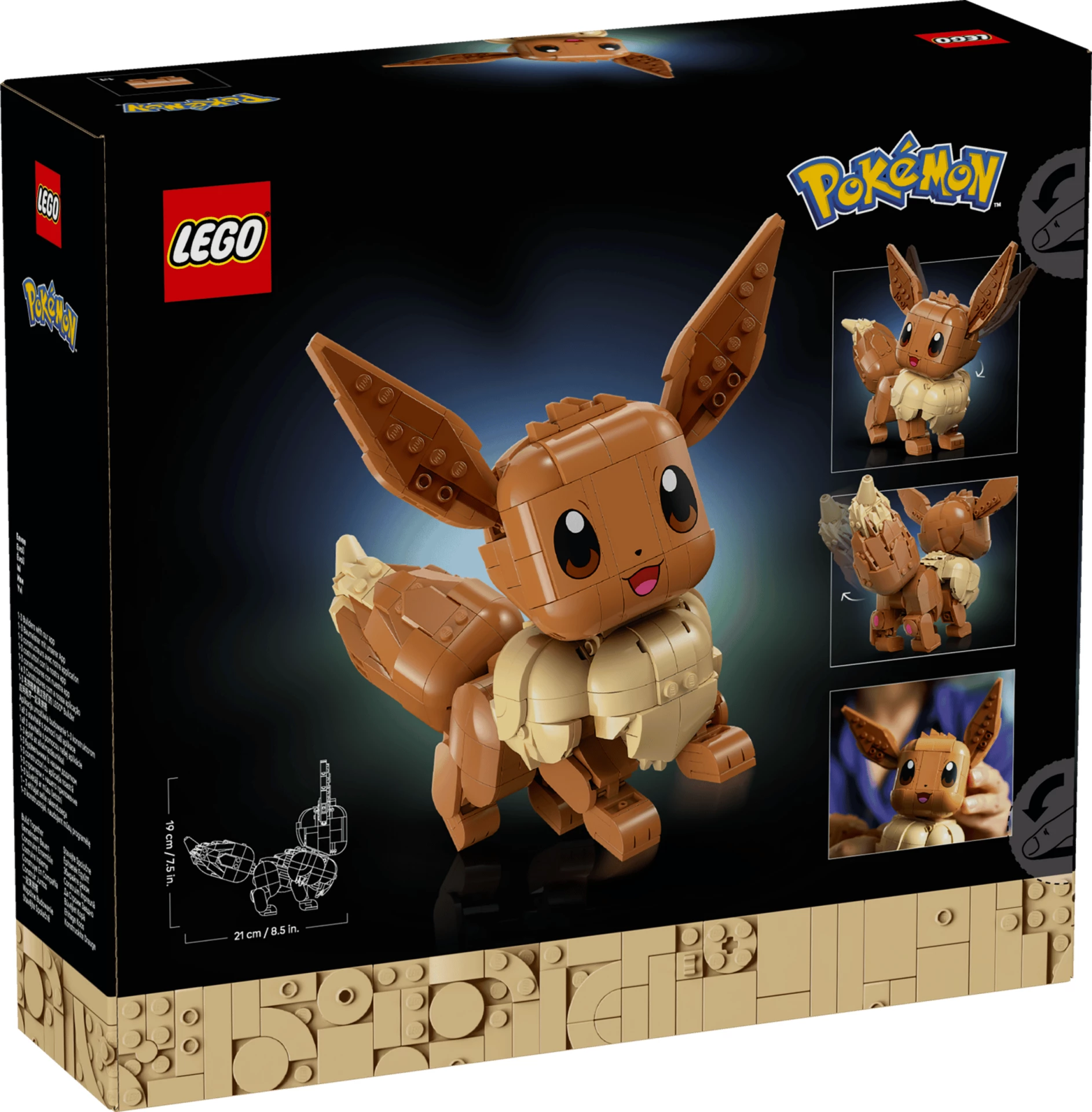 Set ndërtimi LEGO Pokémon Eevee 72151, 587 pjesë, 18+