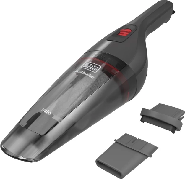 Fshesë me korrent për veturë Black&Decker NVB12AV 12V, 370ml, kabllo 5m, gri/kuqe
