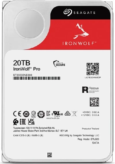 Disk HDD Seagate IronWolf Pro, 3.5", 20000 GB, i zi