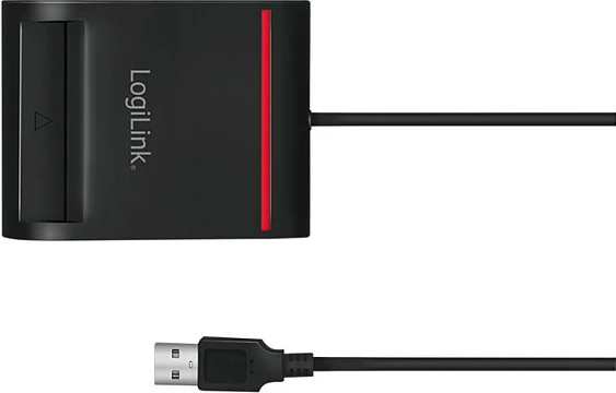 Lexues kartele USB 2.0 LogiLink për Smart-ID, i zi