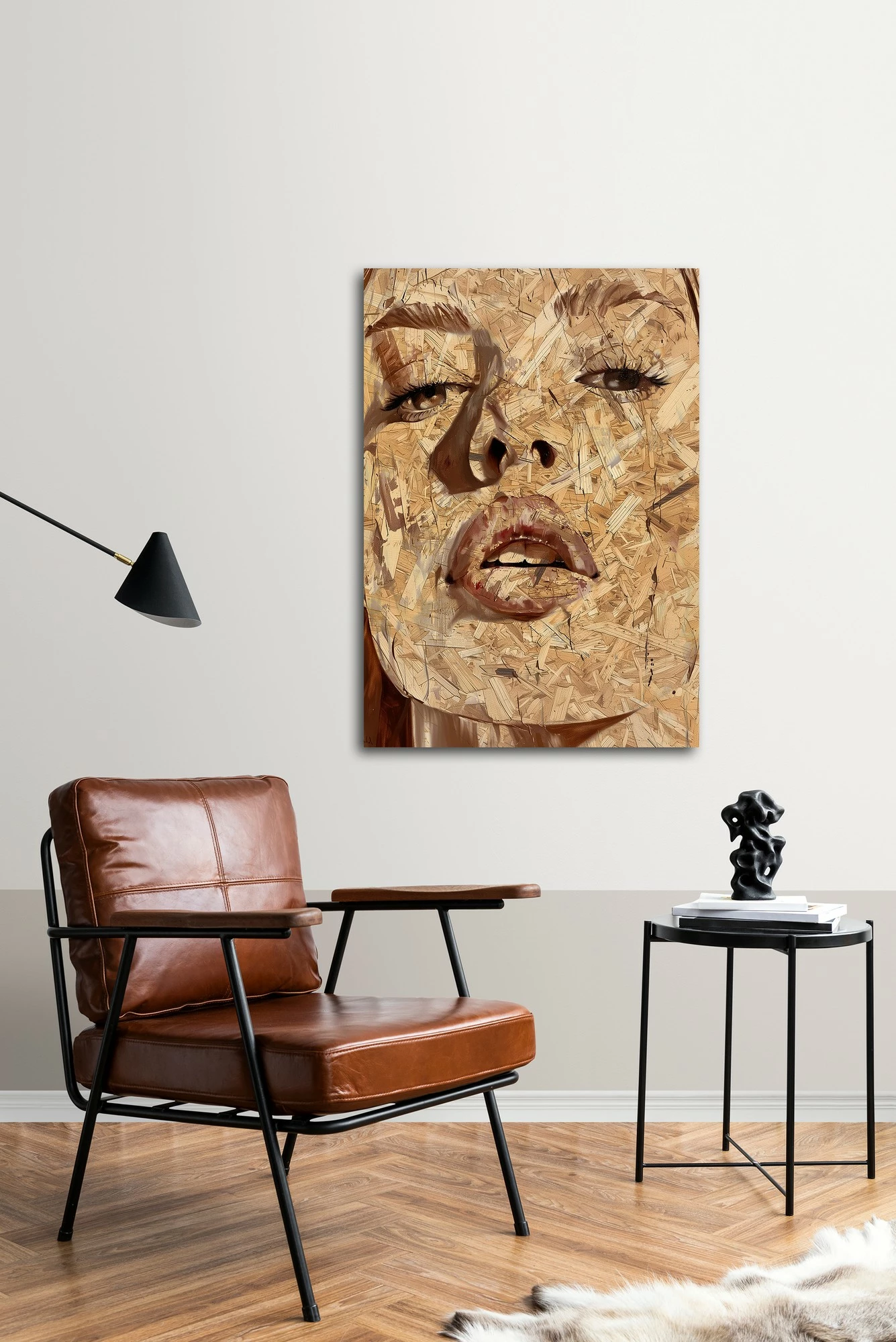 Pikturë dekorative me kornizë MDF, shumëngjyrëshe, Wallity Huhu316, 70x100cm