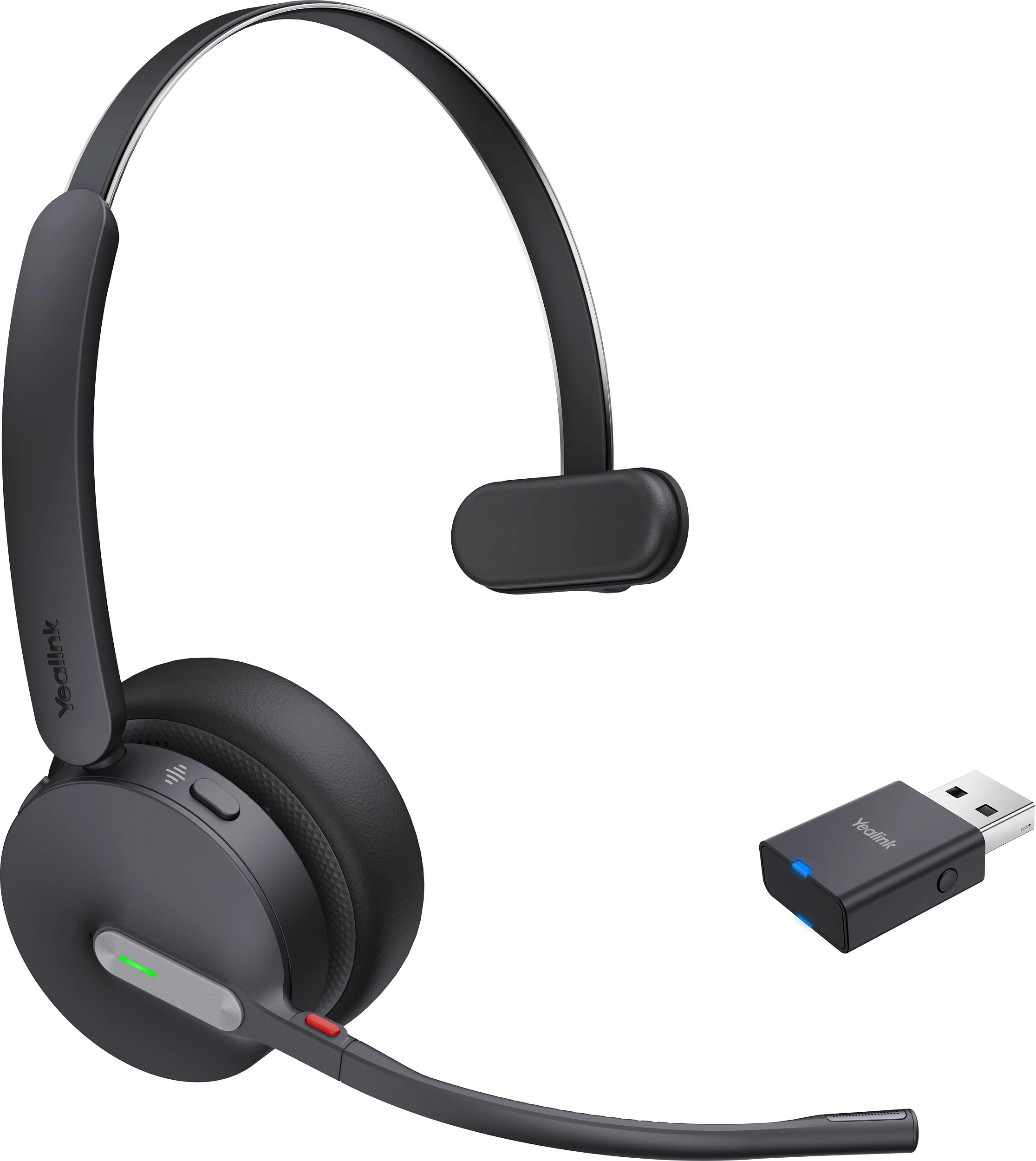 Kufje Yealink WH64 Hybrid Mono UC, Wireless, 20 - 20000 Hz, Office/Call center, 272 g, E zezë