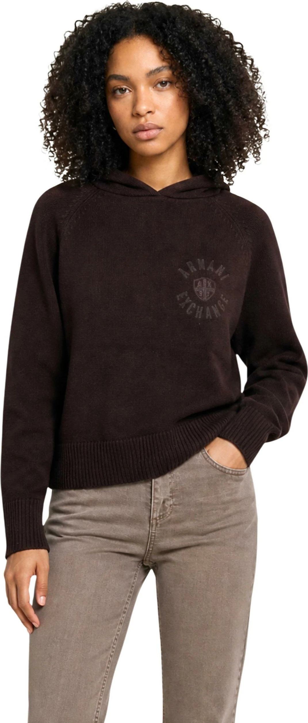 Duks për femra Armani Exchange XW002879 AF16552, kafe e errët