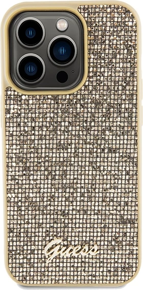Mbështjellës Guess Disco Metal Script për iPhone 14 Pro, Ari