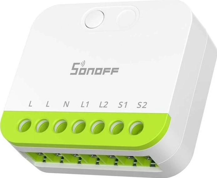 Switch Sonoff MINI-ZB2GS ZigBee, dy-kanalësh, plastikë, bardhë