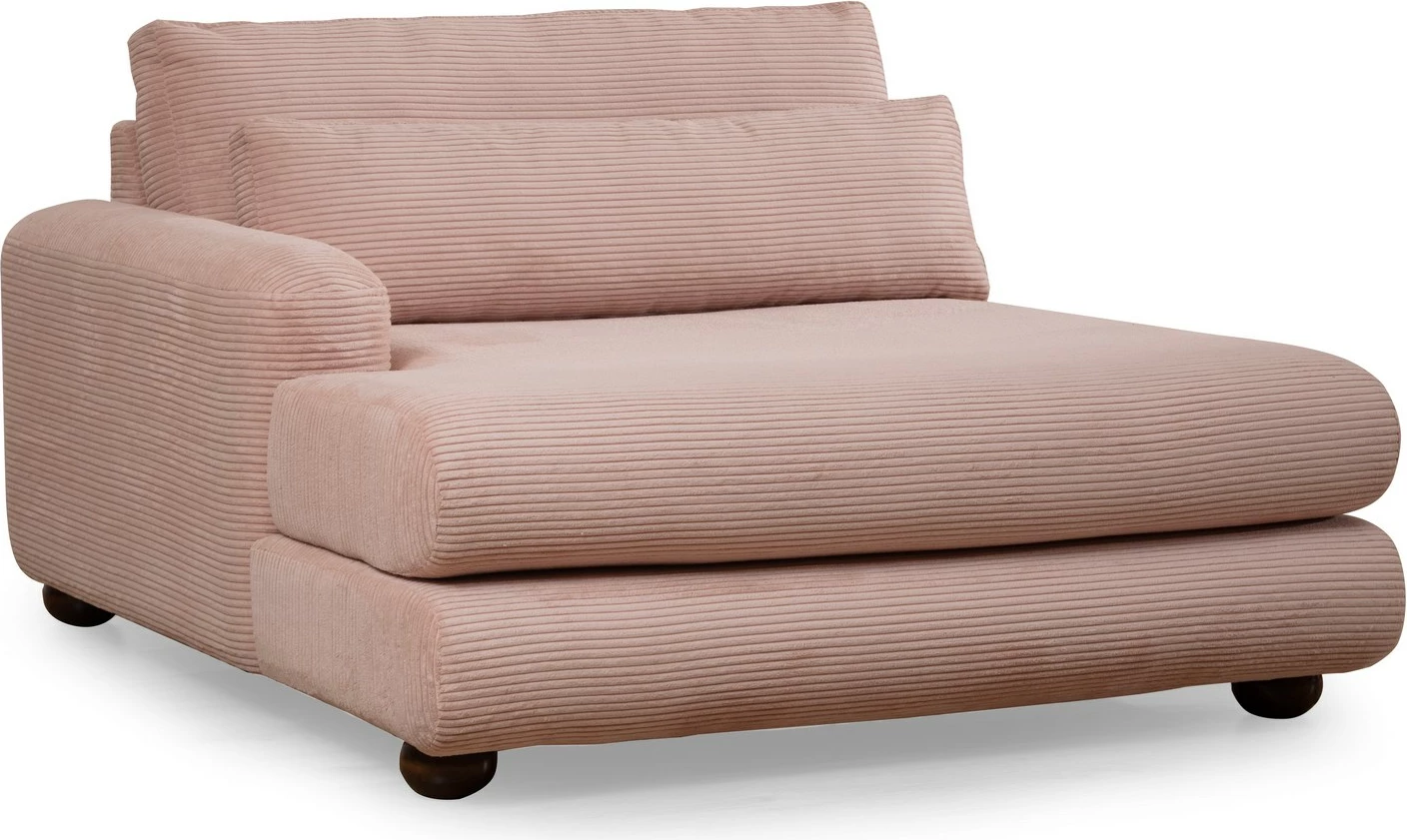 Këndare Atelier del Sofa, këndore e majtë, ngjyrë rozë, River Corner (Chl-2R)