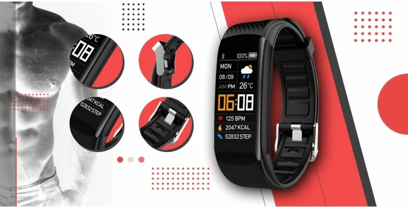 Smartwatch Giewont, zi e kuqe