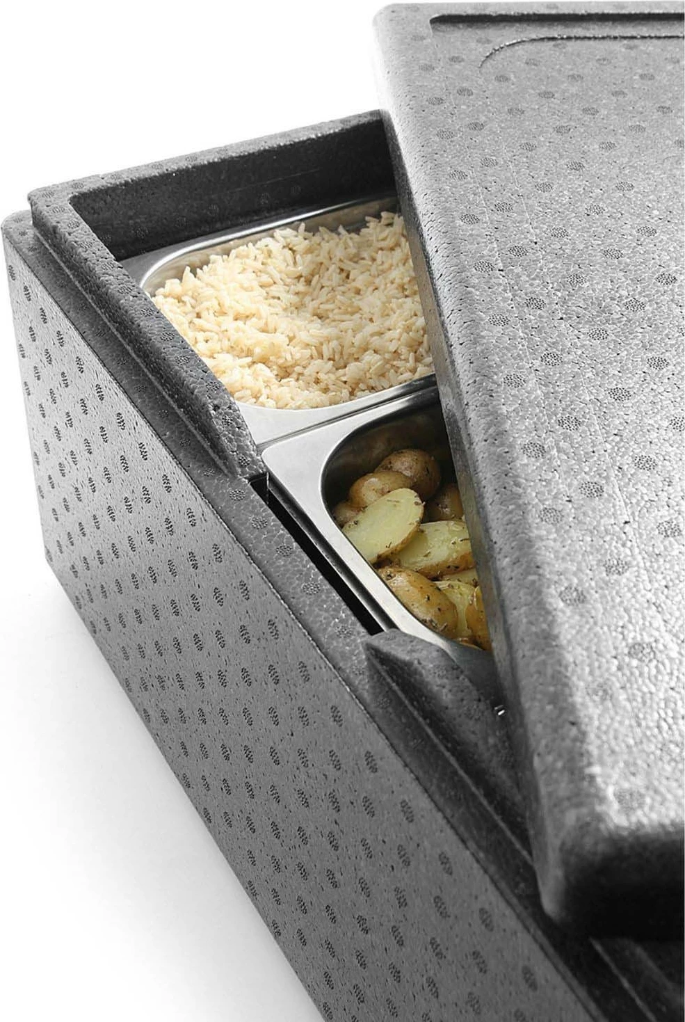 kuti termoizoluese transporti ushqimi top-loader Amerbox BASIC GN 1/1 200, 600x400x285mm, e zezë