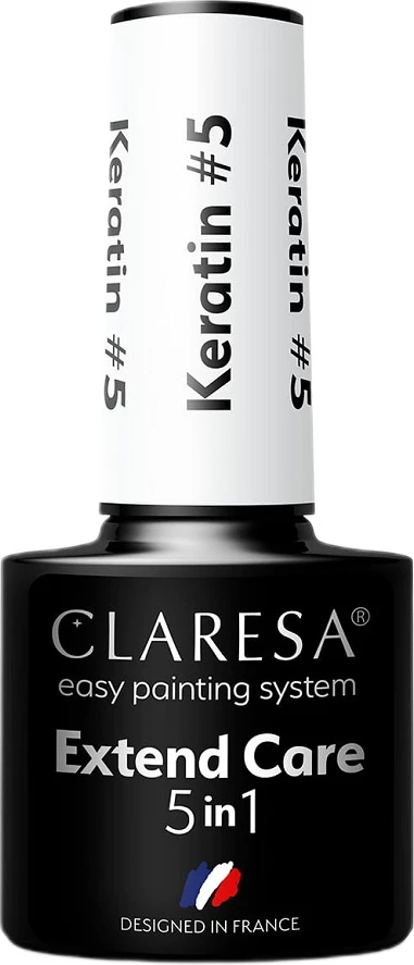 Bazë hibride për thonj Claresa Extend Care 5in1 Keratin Hybrid Base 5 për femra, 5g