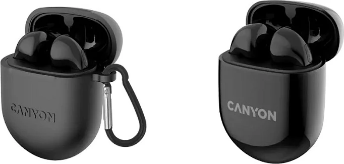 Kufje Canyon CNS-TWS6B TWS, Bluetooth 5.3, deri 21 orë, Game Mode, të zeza