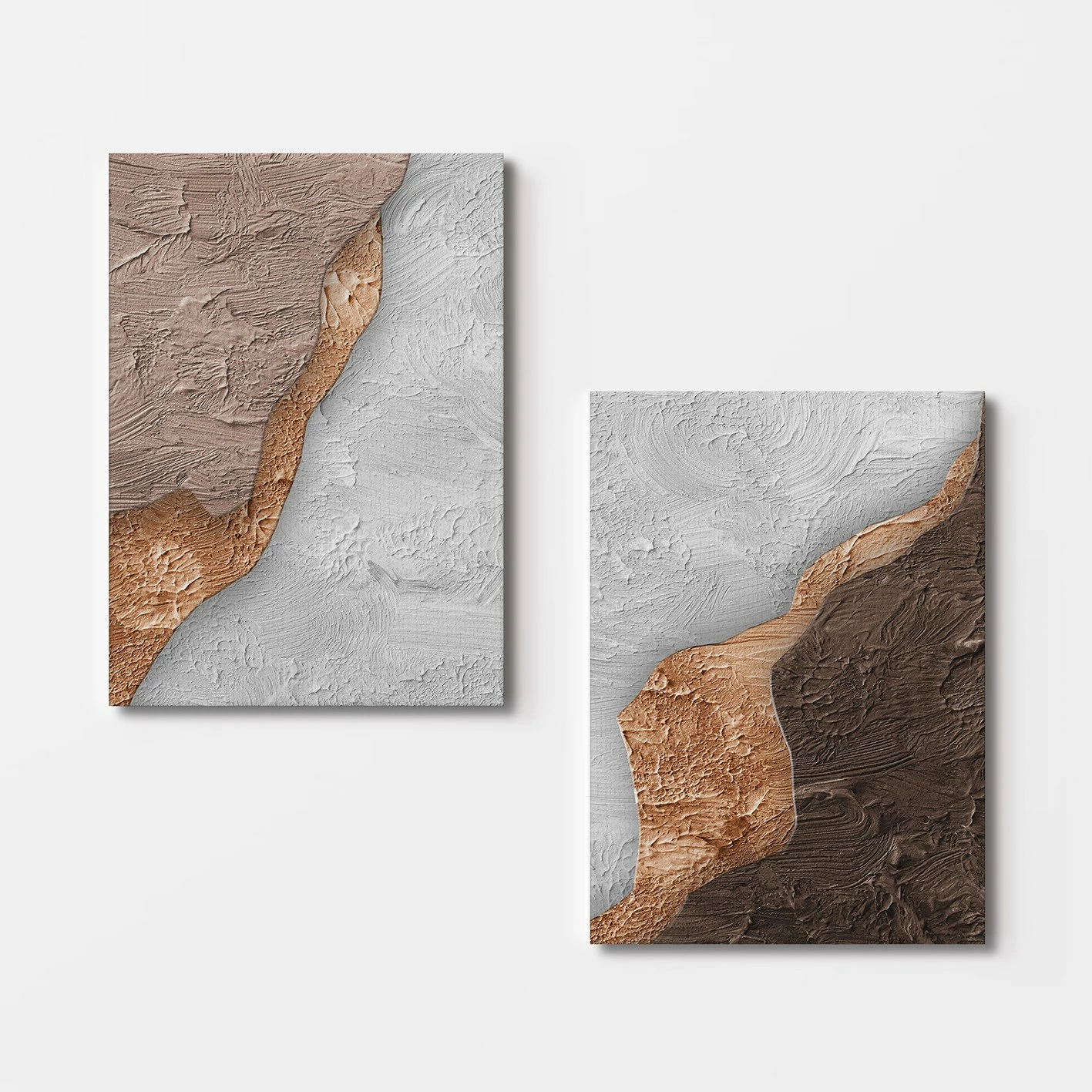 Pikturë dekorative në kanavacë (2 copë), Wallity, 2KNV4301, 50x70cm