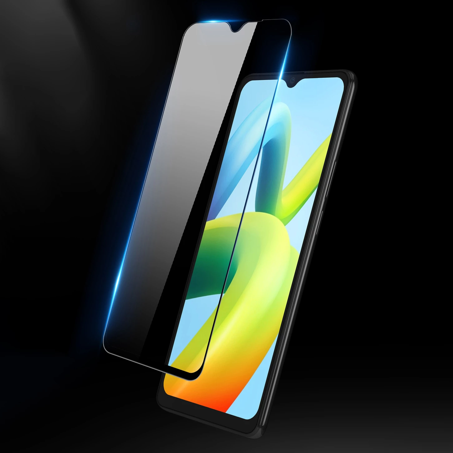 Xham i temperuar Dux Ducis 9D për Xiaomi Redmi A2 / Redmi A1, 9H, me kornizë të zezë