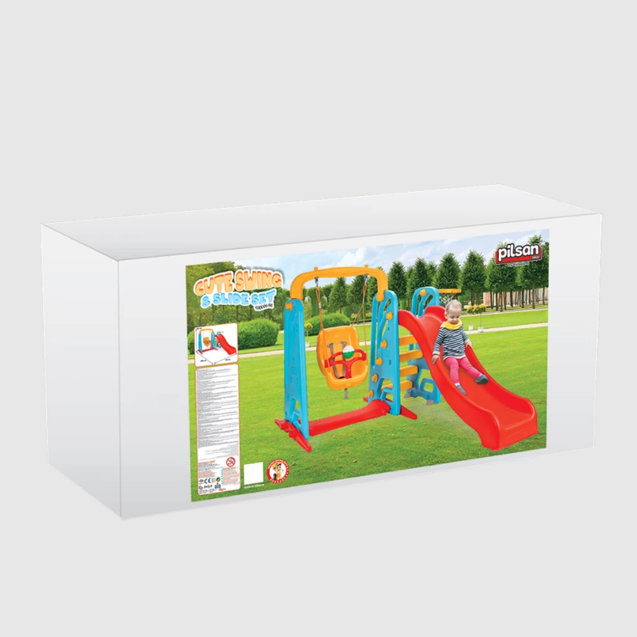 Rrëshqitës për fëmijë Pilsan Cute Swing and Slide Set