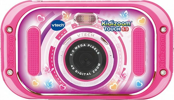 Kamerë digjitale për fëmijë VTech KidiZoom Touch 5.0, ekran me prekje 3.5", 5MP, rozë
