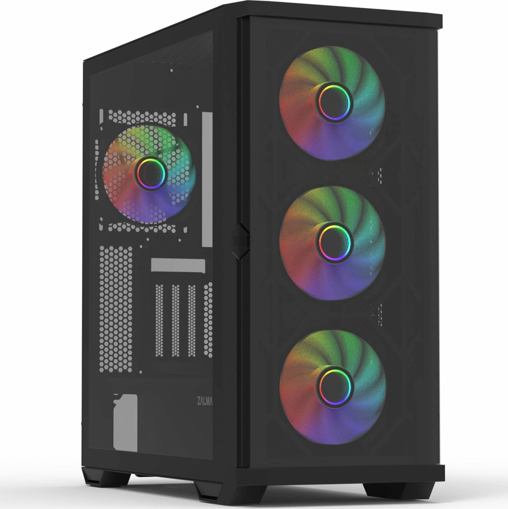 Kasë Zalman Z10 Duo Midi Tower për ATX/mATX/Mini-ITX, 2x2.5" + 2x3.5", 2xUSB 3.0, USB-C, pa PSU, e zezë