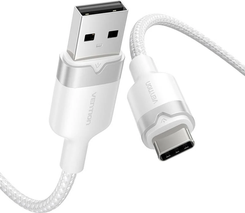 Kabllo USB 2.0 A në USB-C Vention CTNWH, 2m, Bardhë