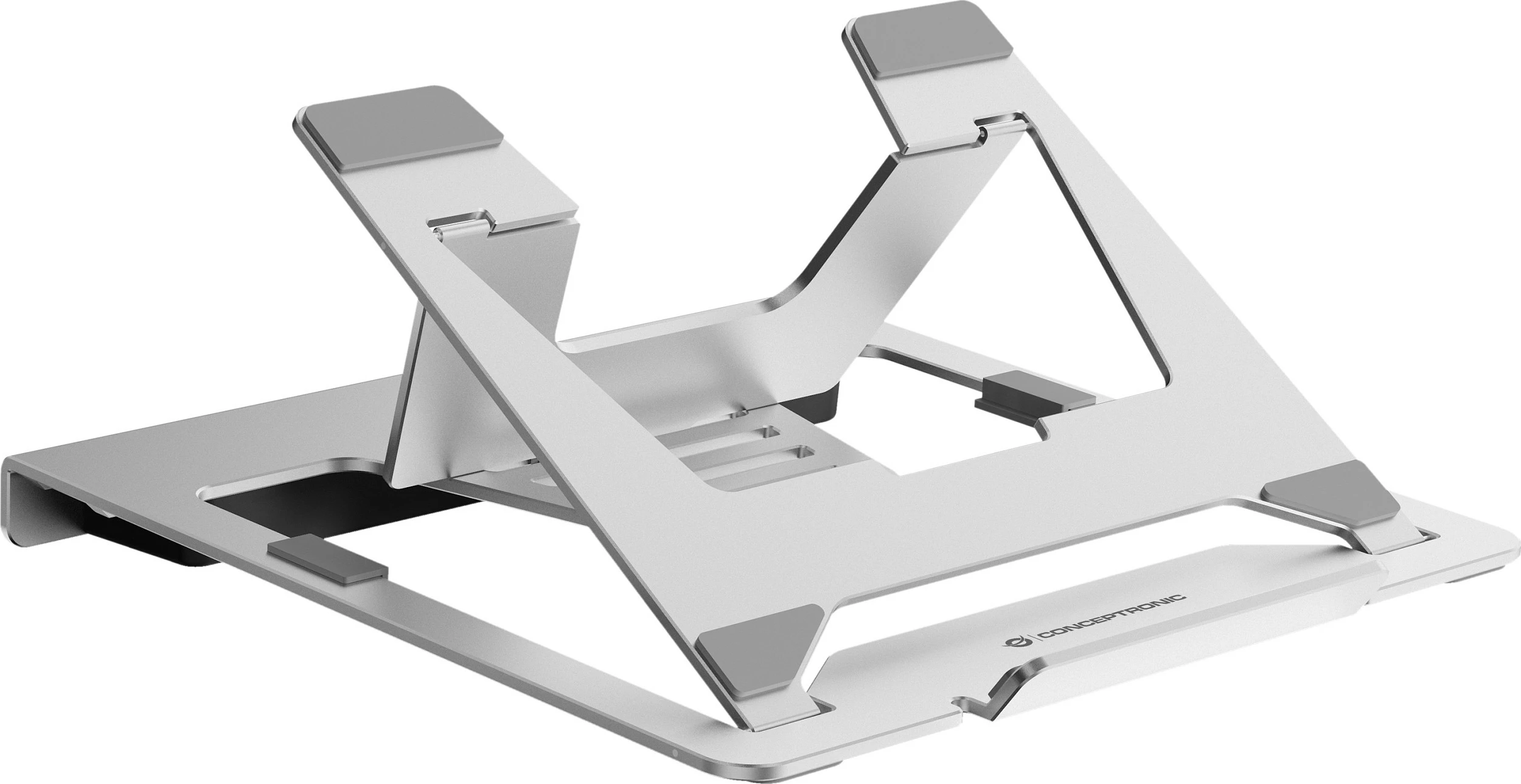 Stendë laptopi Conceptronic, Docking 7-në-1 USB-C, 2x HDMI, RJ-45, alumini, e argjendtë