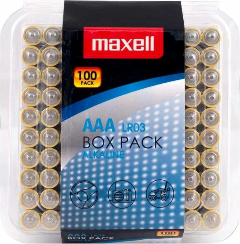 Bateria AAA Maxell LR03 alkaline 1.5V, 100 copë