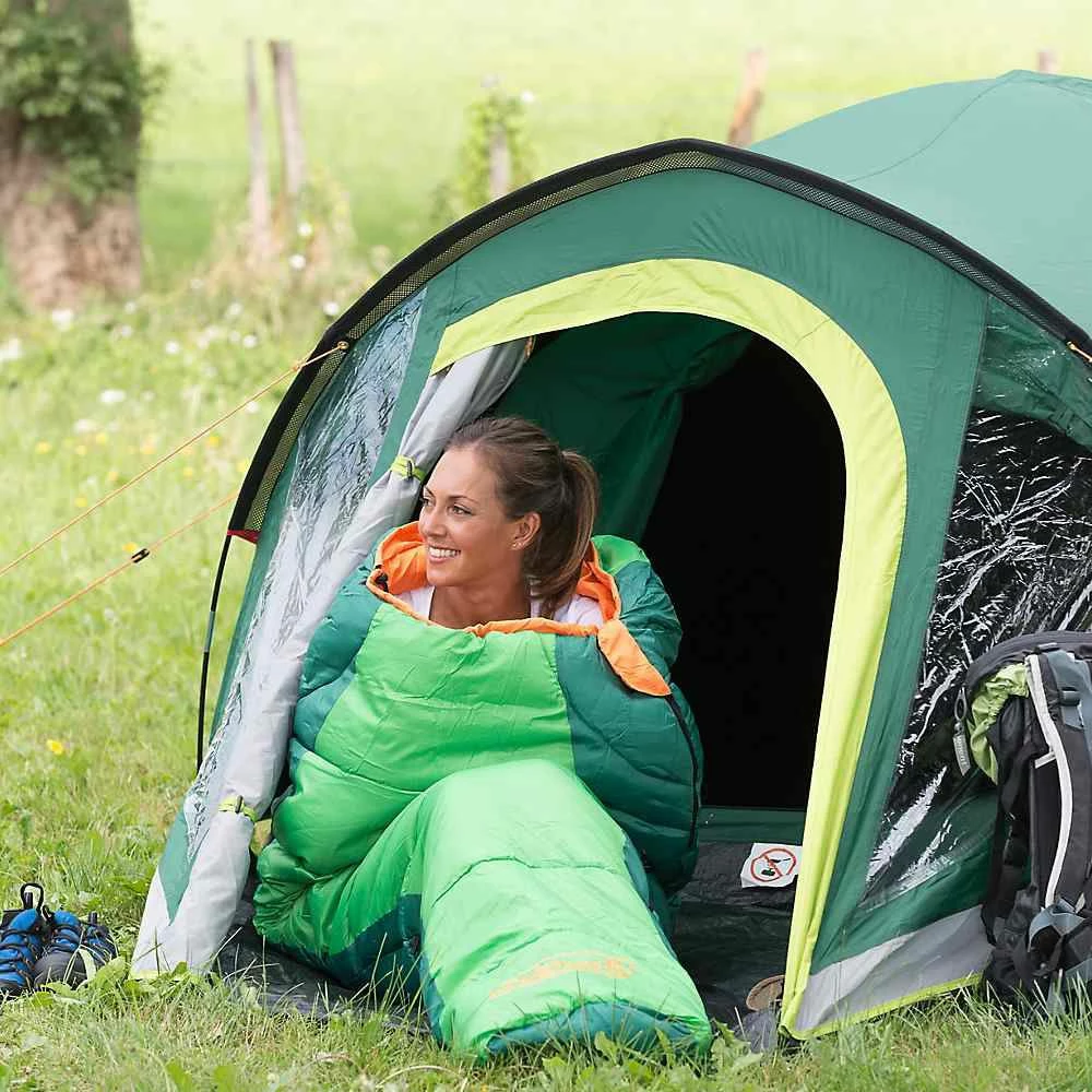 Çadër kampingu Coleman Kobuk Valley 4 Plus, 4-personëshe, dy-shtresore, 4500 mm, me verandë, jeshile