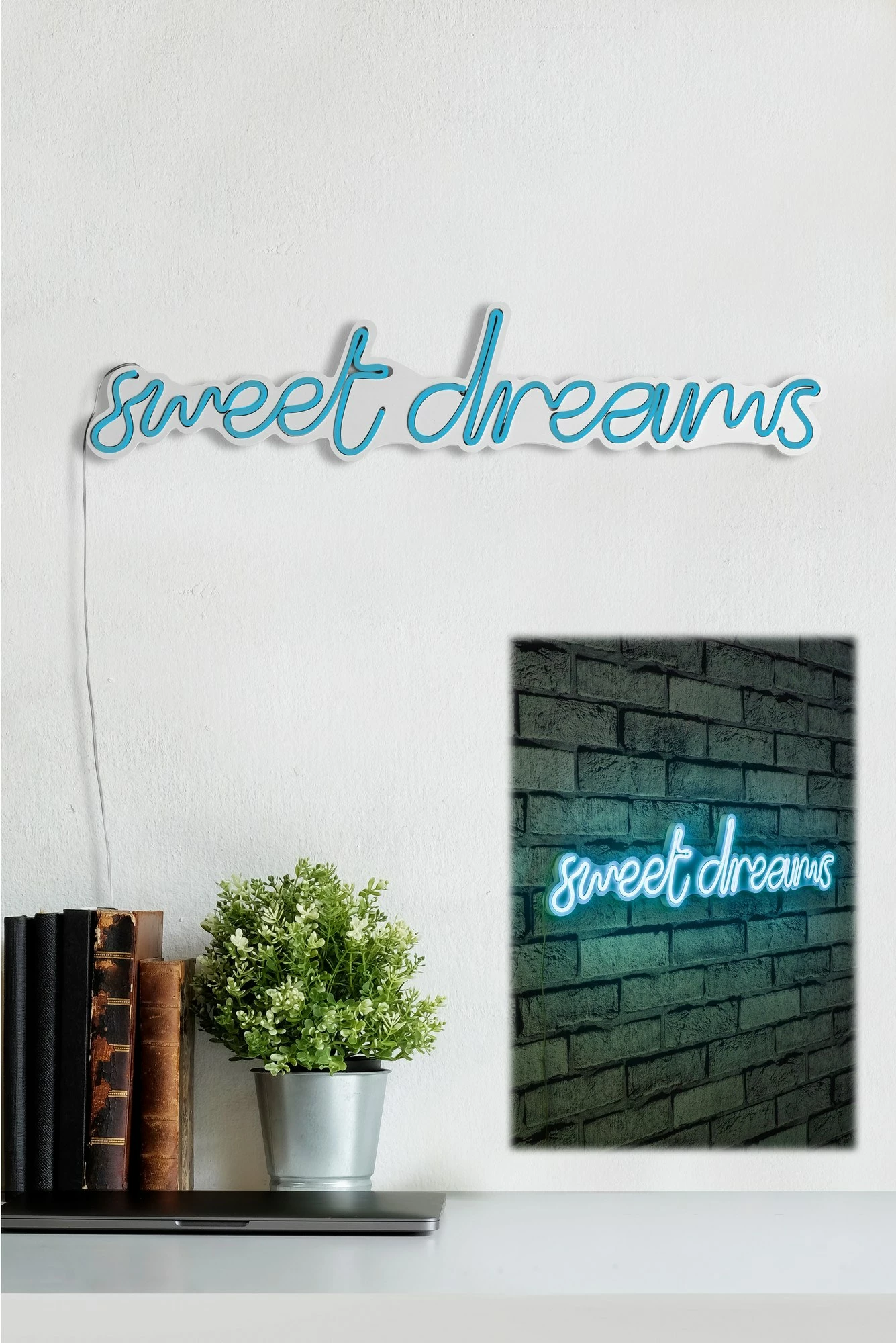Dritë dekorative LED, plastikë, 'sweet dreams', ngjyrë kaltër