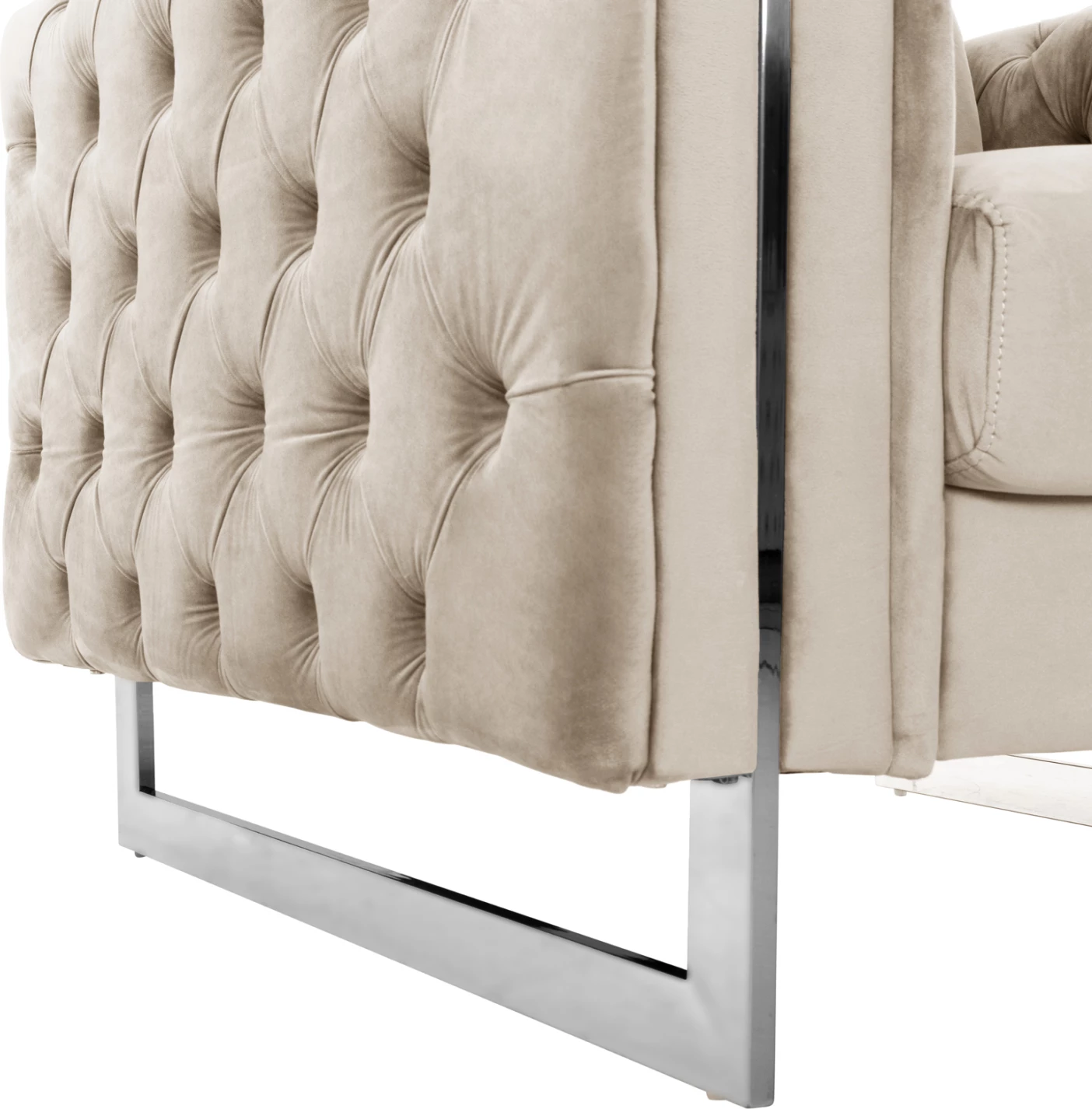 Fotelje Chesterfield krem, FH3261.02, 99x86.5x77H cm