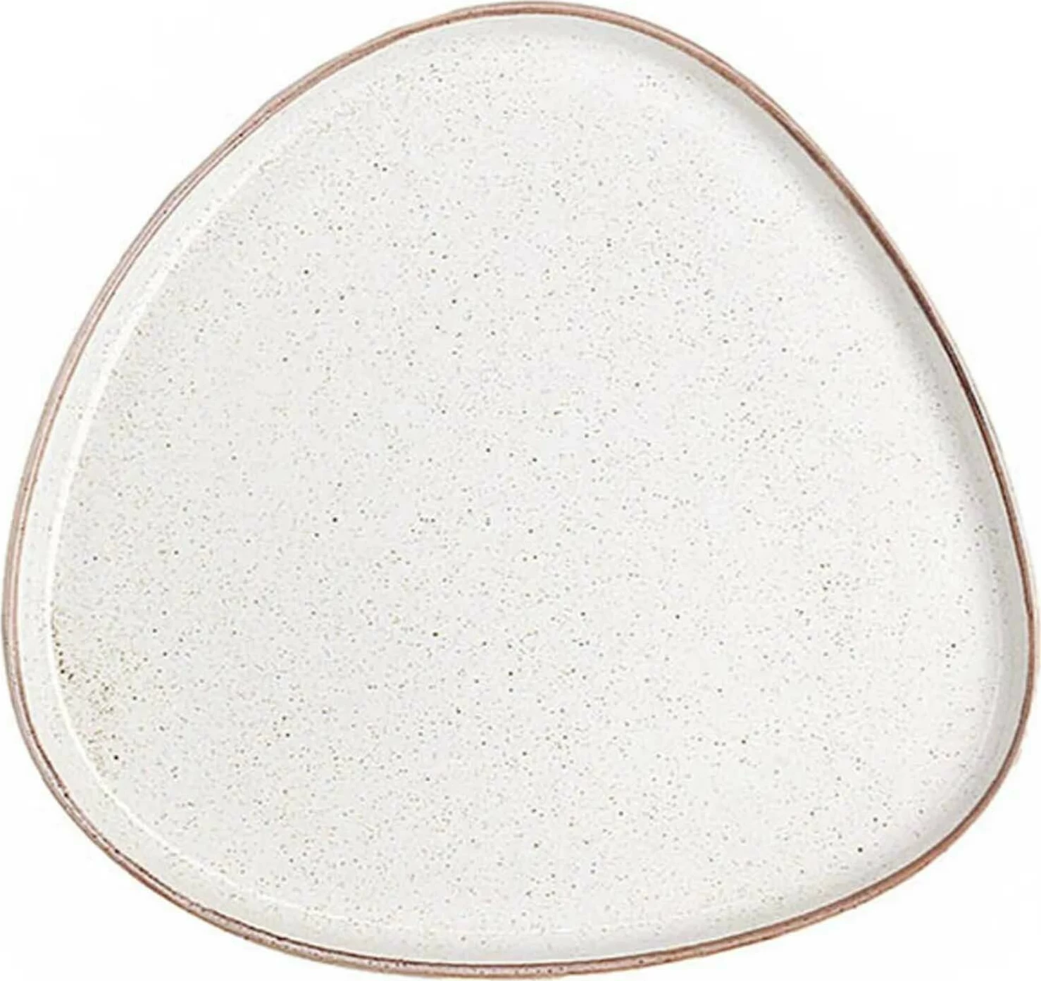 Pjatë trekëndore Porland Seasons Sand 210 mm, porcelan, set 6 copë, krem/bezh