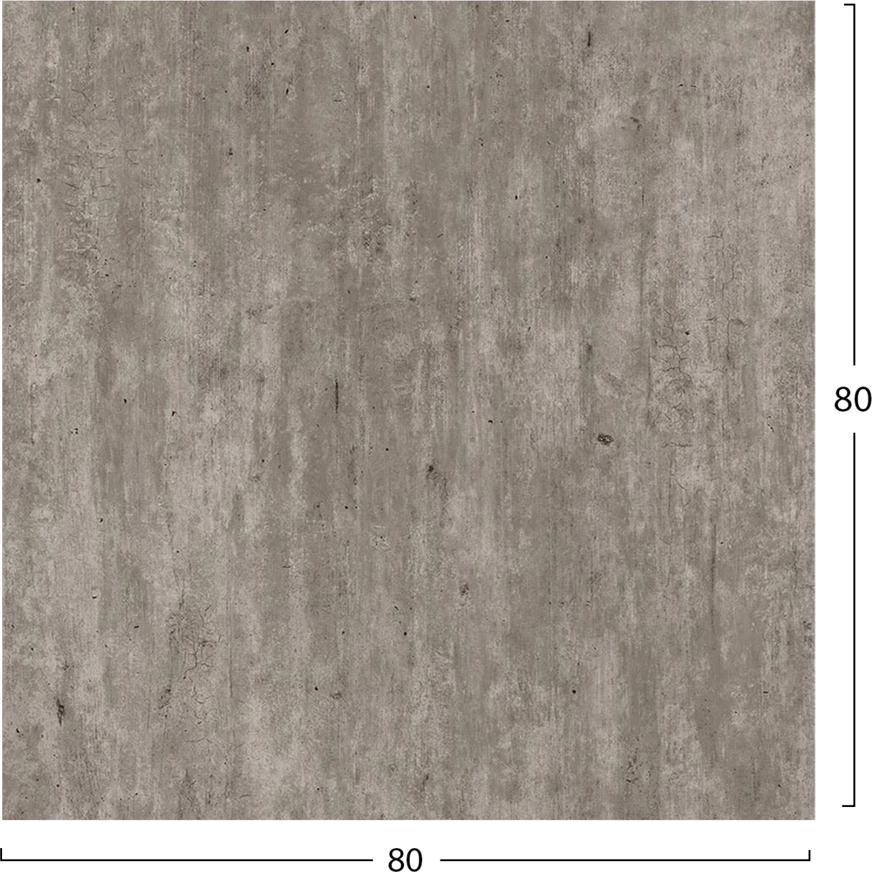 Sipërfaqe tavoline katrore HPL, ngjyrë betoni, FH5839.37, 80x80cm, set prej 2 copash
