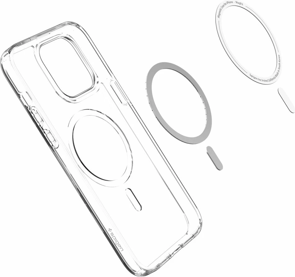 Mbështjellës Spigen Ultra Hybrid Mag për iPhone 14 Pro, MagSafe, Bardhë/Transparent