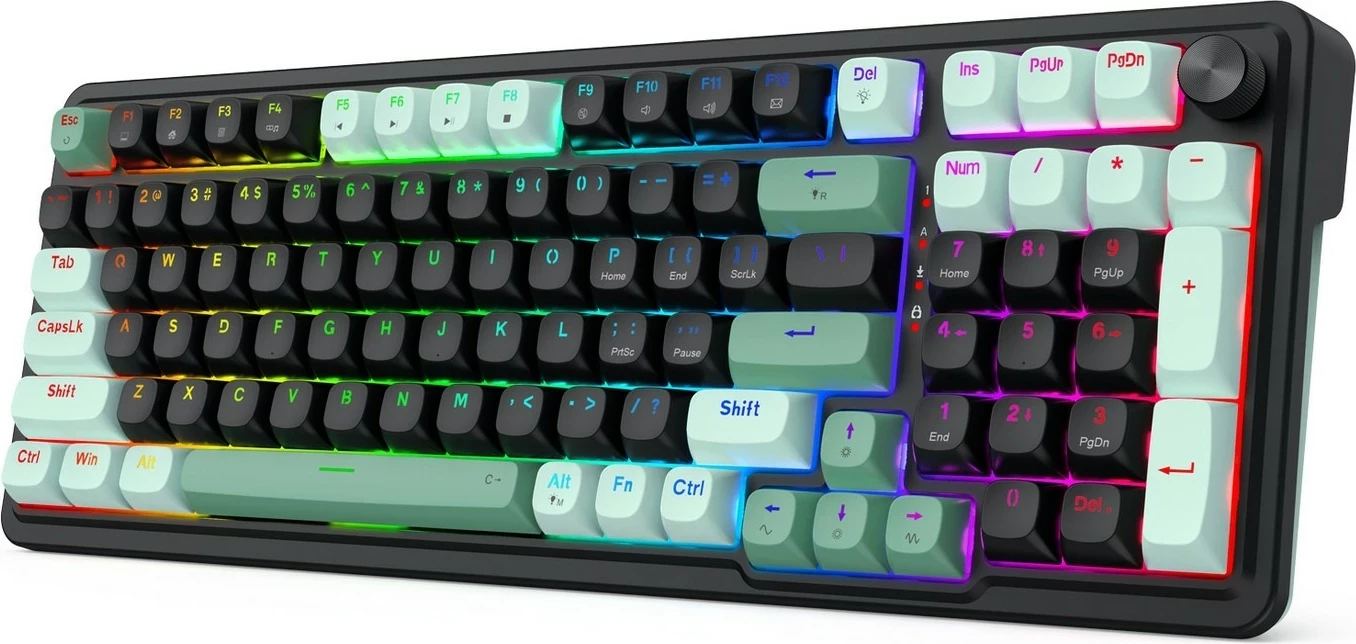 Tastierë Redragon EISA Magnetic K686BG-RGB-M, 96%, RGB, me tela, e zezë