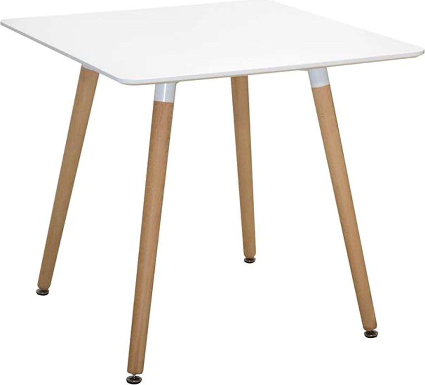 Tavolinë kuzhine minimaliste FH0057.01, MDF e bardhë, këmbë ahu