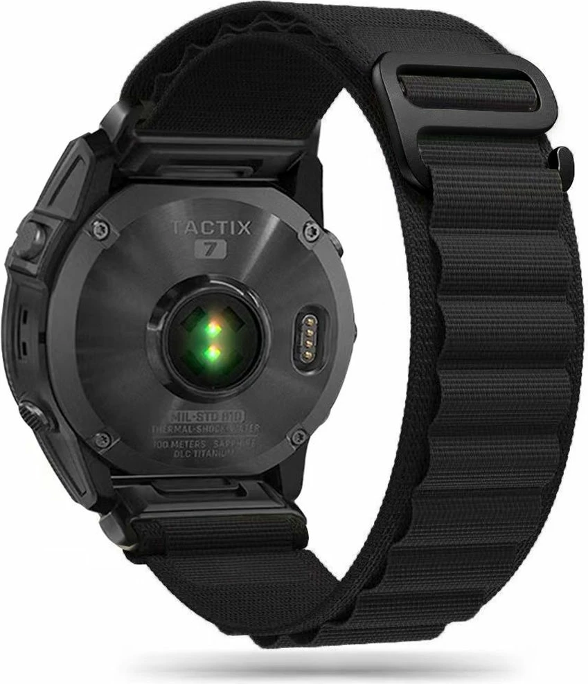 Rrip najloni për smartwatch Tech-Protect Nylon Pro për Garmin Fenix 5/6/6 Pro/7, i zi