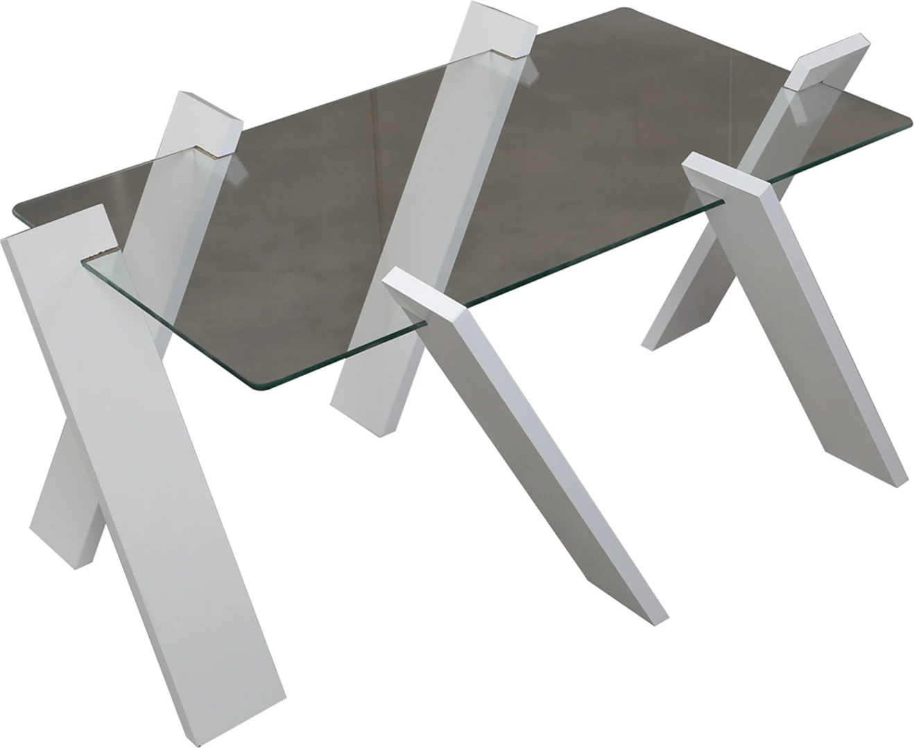 Tavolinë kafeje Hanah Home, Roman Maxi, e bardhë me shkëlqim