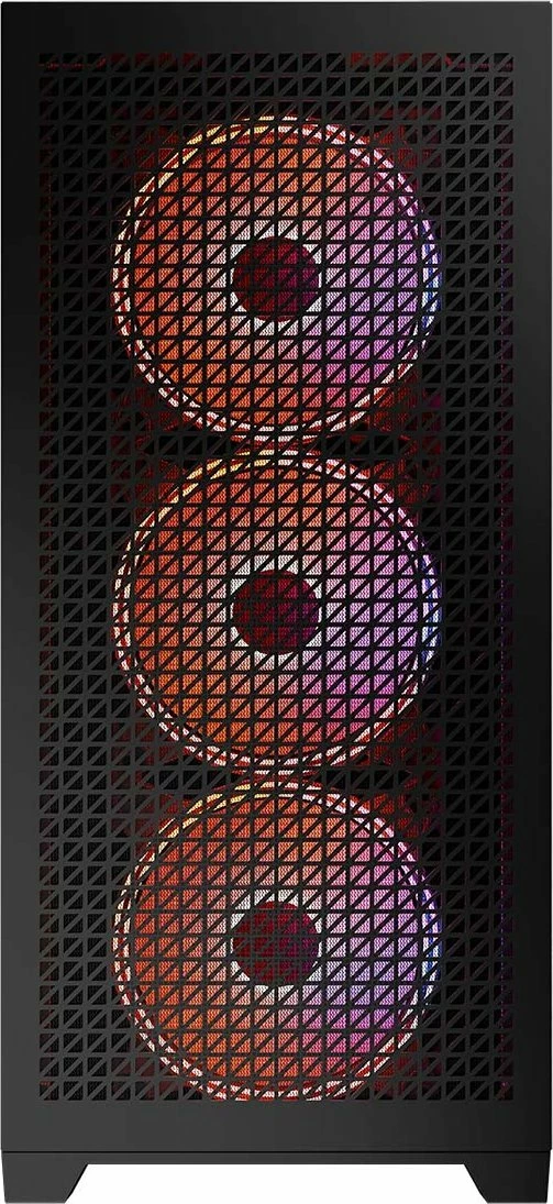 Kasë Modecom Volcano Expanse T Apex ARGB (AT-EXPANSE-TG-10-000000-0002), Midi Tower ATX/µATX/ITX, 4x140mm ARGB fan, USB-C, e zezë