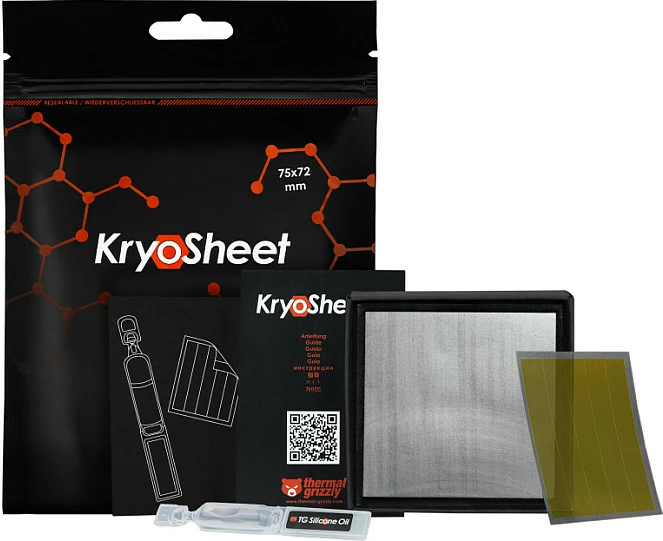 Pad termik Thermal Grizzly KryoSheet 75x72 mm, anthrazit