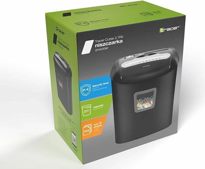 Shkatërrues dokumentesh Tracer Cutter 2 TRX Shredder, i zi