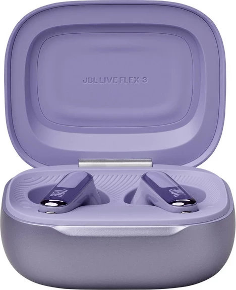 Kufje JBL Live Flex 3, pa tela, ANC adaptiv, JBL Spatial Sound, 50 orë bateri, vjollcë