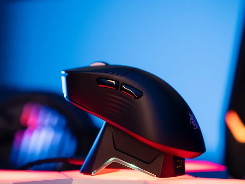 Maus gaming Tracer GameZone Nord, wireless/USB-C, 12000 DPI, e zezë