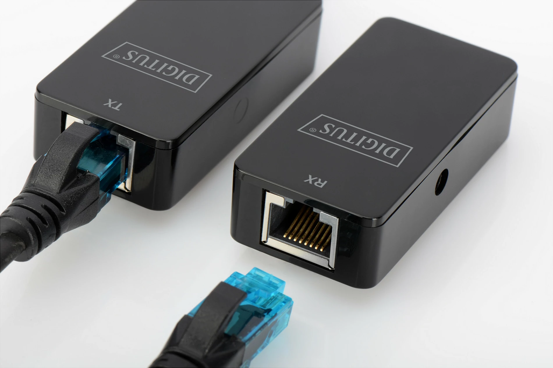 Transmetues dhe pranues rrjeti Digitus, USB 2.0, i zi
