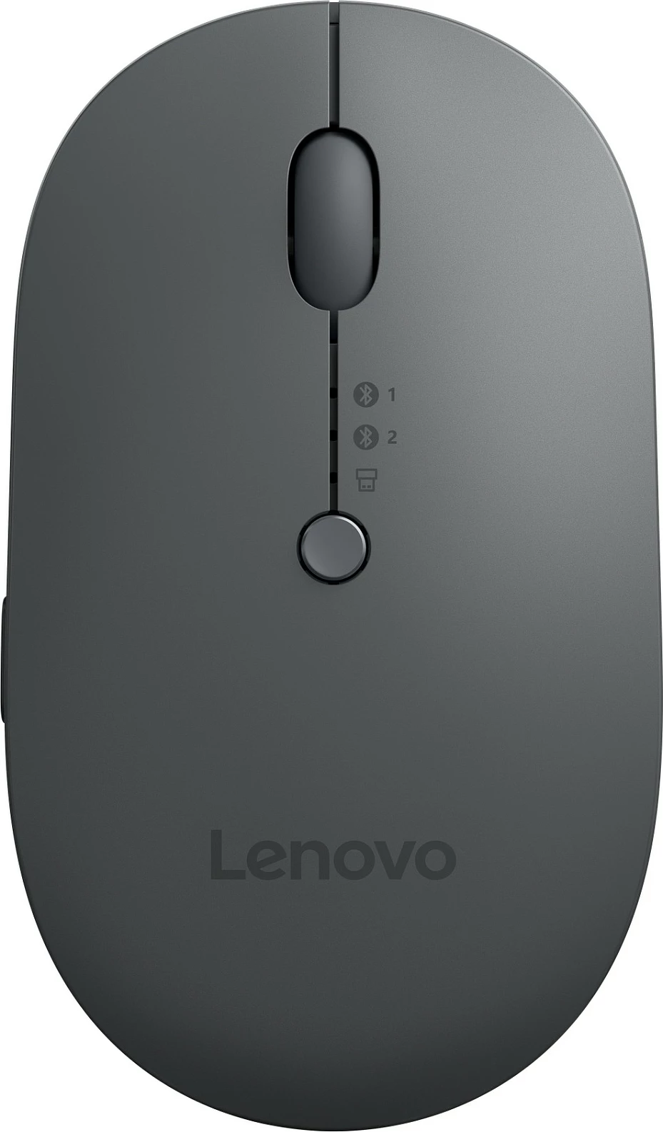 Maus Lenovo Multi-Device X9 Edition, pa kabllo, 2.4GHz + Bluetooth 5.0, 2400 DPI, USB-C, gri/zi