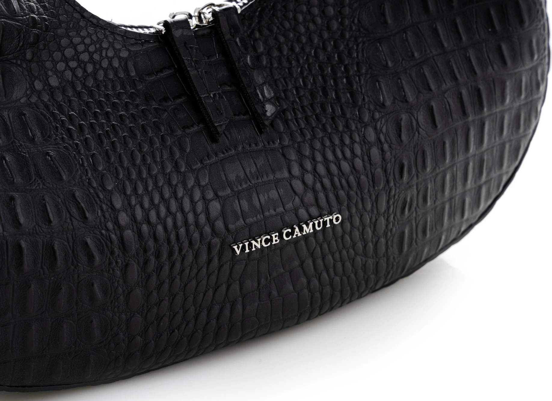 Çantë krahu Vince Camuto Riviera, krokodil e zezë